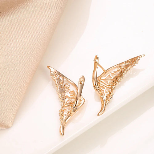 Brincos Femininos Borboleta Elegante com Zircônia