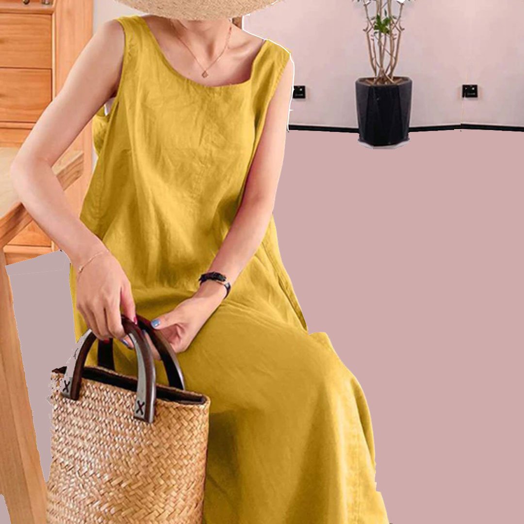 Vestido Feminino Longo Vintage